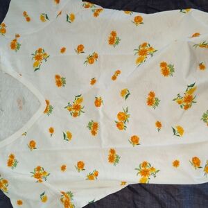 Floral Print White T-Shirt